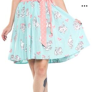 SOURPUSS JUNE SAILER KITTY 🐱 SWING SKIRT RETRO-INSPIRED SIZE (M)